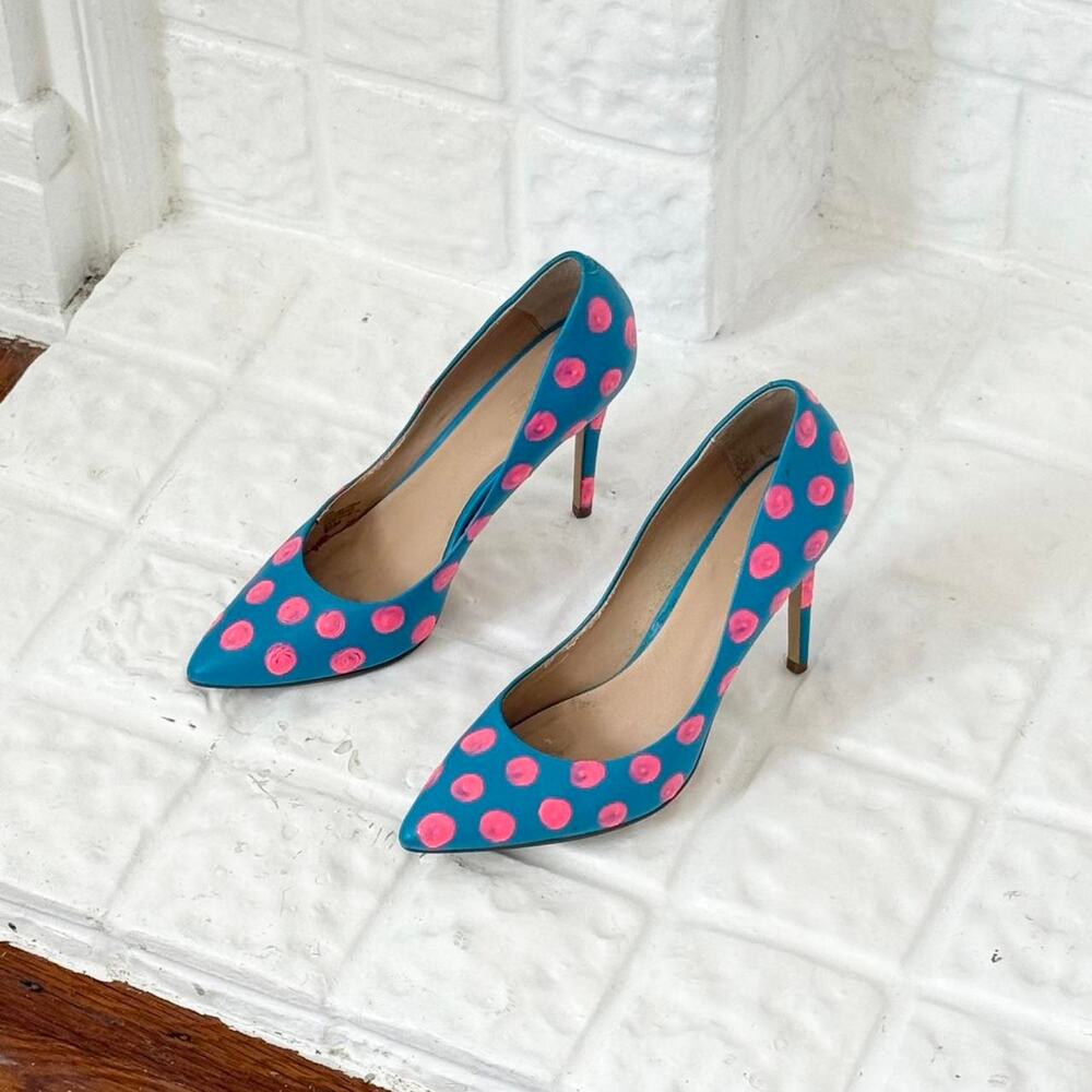 Y2K polka dot stiletto heels - Picture 2 of 8